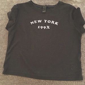 Forever 21 Black Crop Top